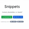 Snippets - Content placeholders in Joomla - Regular Labs